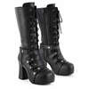 Gothika-152 Platform Boots with Wraparound Straps