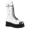 GRAVEDIGGER-14 - Men's White Platform Boots