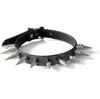 Hex Spike Leather Choker