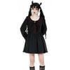 Lily Long Sleeve Gothic Dress with Bat wing lapels