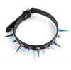 Multi Colored Long Short Spike Choker
