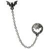 Luna Roost - Bat and Moon Earring
