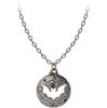 Luna Roost Bat and Moon Necklace
