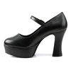 MARYJANE-50 Black Platform Heels