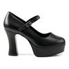 MARYJANE-50 Black Platform Heels