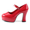 MARYJANE-50 Red Platform Heels