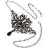Midnight Memorial Baroque Gothic Pendant Necklace