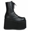 MONSTER-10 Black Platform Boots