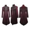 Morey Red Velvet Trench Coat