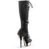 MUERTO-2028 Black Stiletto Boots