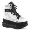NEPTUNE-181 Raver Men's White Platform Boots