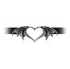 Nocte Amor bat-winged open-heart Choker