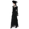 Nocturne Veil Victorian Gothic Long Dress