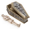 Gothic Nosferatu Figurine with Vampire Casket