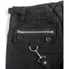 Knee Length Punk Zipper Shorts