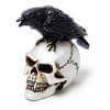 Raven Skull Miniature Figurine