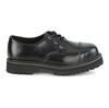 RIOT-03 Black Leather Steel Toe Shoes