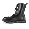 RIOT-10 Black Leather Steel Toe Boots