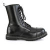 RIOT-10 Black Leather Steel Toe Boots