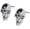Screaming Skull Earring Studs