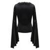 Shadowveil Bell Sleeve Gothic Top