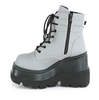 SHAKER-52 Grey Reflective Platform Boots