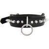 Single Ring -n- Spikes Leather Choker
