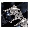 BROGUE-06 Skull Buckle Boots