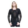 Men's Slashed Mesh Top