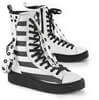 SNEEKER-325 White Creeper Sneaker Boots