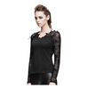 Sofia Womens Spider Web Long Sleeve Shirt