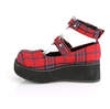 SPRITE-02 Red Plaid Maryjanes