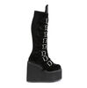 SWING-815 Black Velvet Platform Boots