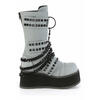 TRASHVILLE-138 Grey Reflective Platform Boots