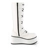 Trashville-518 white platform boots