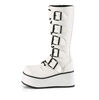 Trashville-518 white platform boots
