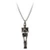 Undying Homage Coffin and Skeleton Necklace