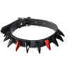 Leather Vamp Fang Choker