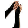 Black Velvet Long Lolita Gloves