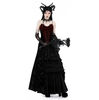 Obscura Velvet Gothic Full Length Skirt