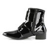 WARLOCK-55 Patent Pointy Toe Boots