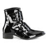 WARLOCK-55 Patent Pointy Toe Boots