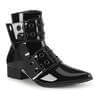 WARLOCK-55 Patent Pointy Toe Boots