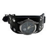WB3E Black Leather Watchband