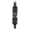 WB3R Black Leather Watchband