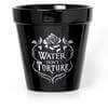 Water Don't Torture Rose & Vine Ceramic Plant Pot