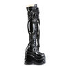 WAVE-315 Knee High Patent Boots