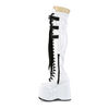 WAVE-315 Patent White Platform Boots