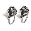 Witches Heart Earring Studs