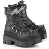 WRATH-55 Square-Toe Platform Ankle Boot